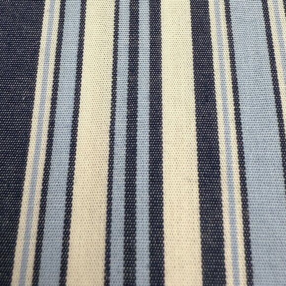 Men’s NAUTICA Striped Short Sleeve Cotton Button Dress Shirt Blue | Size Large - Picture 5 of 7